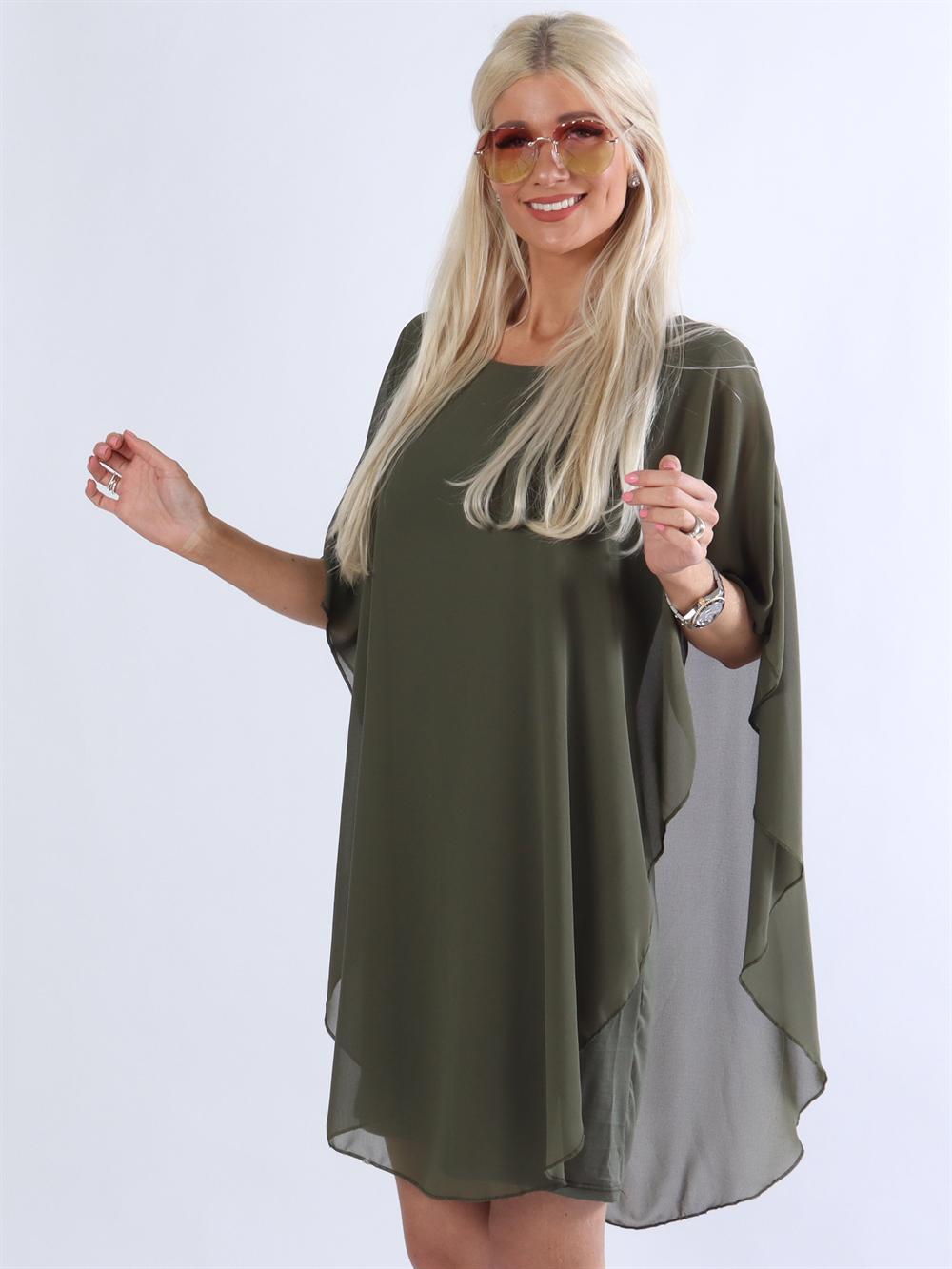 Kenya - Tunikakjole med chiffonlag